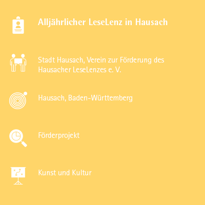 Alljährlicher LeseLenz in Hausach
