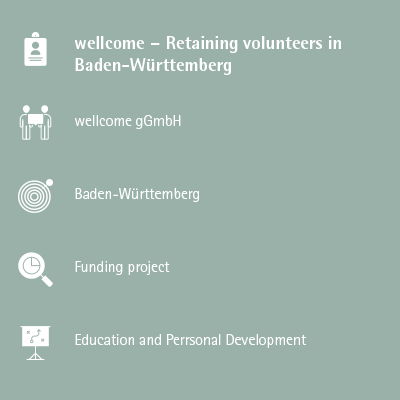 wellcome – Retaining volunteers in Baden-Württemberg