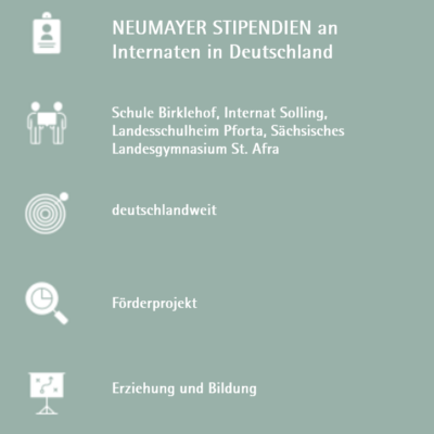 NEUMAYER Stipendien an Internaten in Deutschland