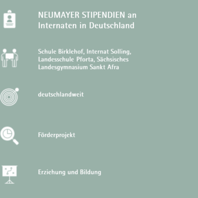 NEUMAYER Stipendien an Internaten in Deutschland