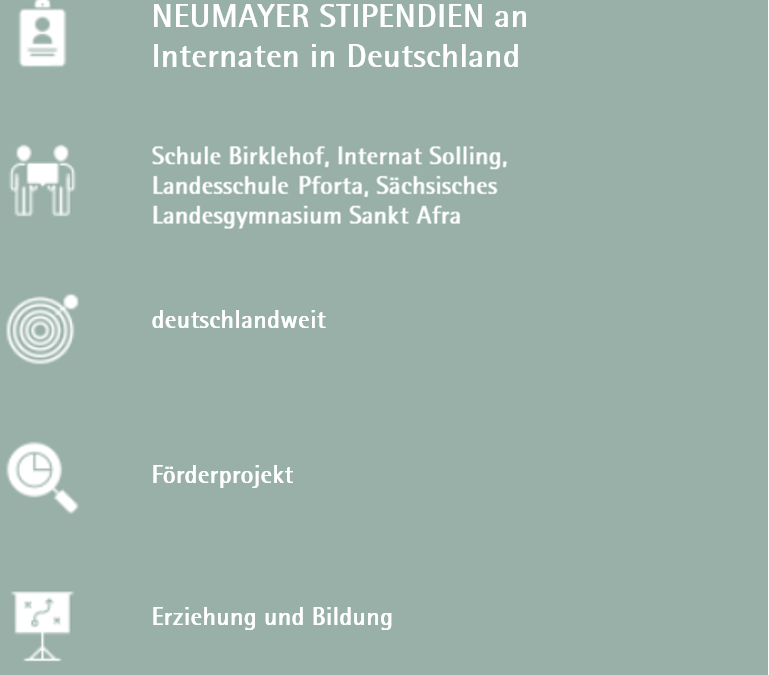 NEUMAYER Stipendien an Internaten in Deutschland